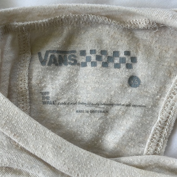 Vans cream palm logo tank top - Picture 4 of 6